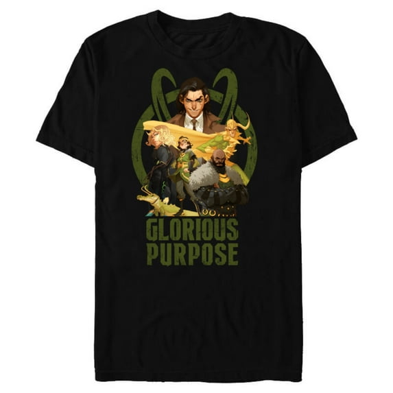 Marvel Loki Variants Glorious Purpose - Short Sleeve Blended T-Shirt for Adults – Customized-Black