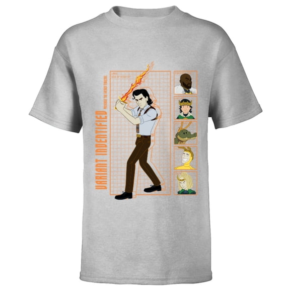Marvel Loki Variants Identified - Short Sleeve T-Shirt for Kids – Customized-Athletic Heather