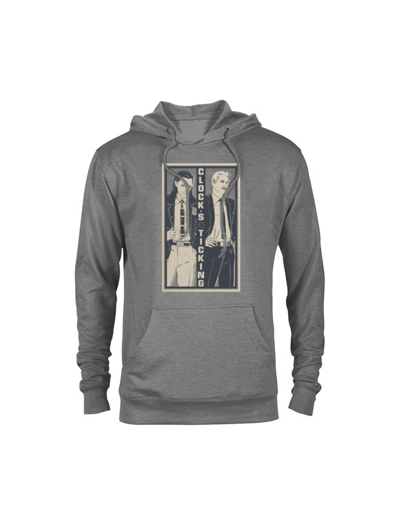 Loki and Mobius Clock's Ticking Retro Orange - Pullover Hoodie for Adults - Customized-Athletic Heather