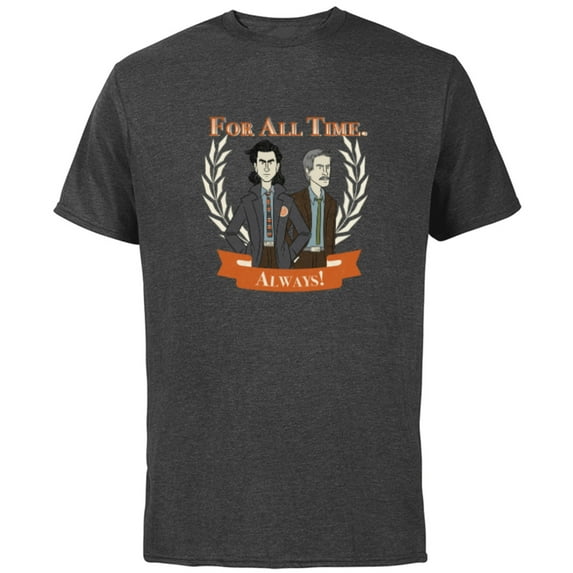 Marvel Loki and Mobius For All Time Always! - Short Sleeve Cotton T-Shirt for Adults - Customized-Charcoal