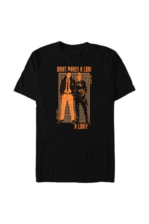 Loki and Sylvie What Makes A Loki, A Loki? - Short Sleeve Blended T-Shirt for Adults - Customized-Black