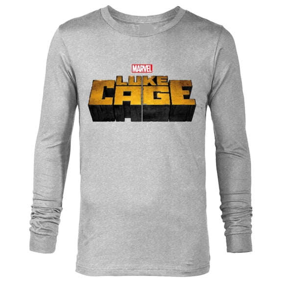 Marvel Luke Cage Series Logo - Long Sleeve T-Shirt for Men - Customized-Athletic Heather