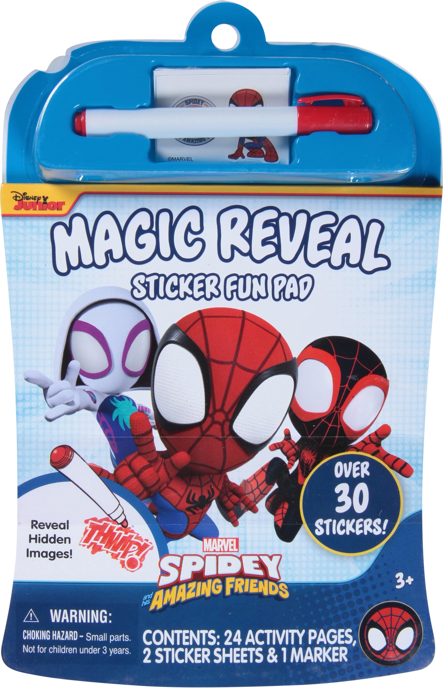 Tara Toy Marvel Spidey Amazing Friends Magic Reveal Sticker Fun Pad 1 ea