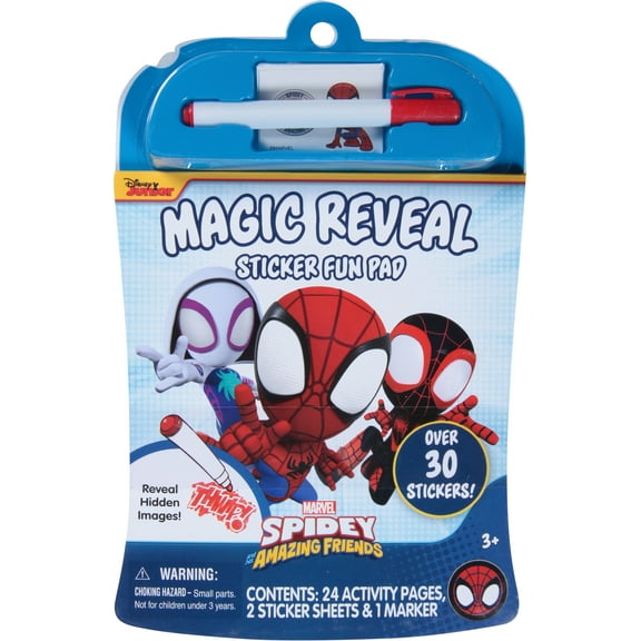 Tara Toy Marvel Spidey Amazing Friends Magic Reveal Sticker Fun Pad 1 ea