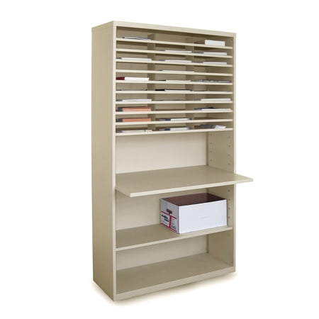 Marvel Mail Sorter with Adjustable Work surface, 80H x 42W