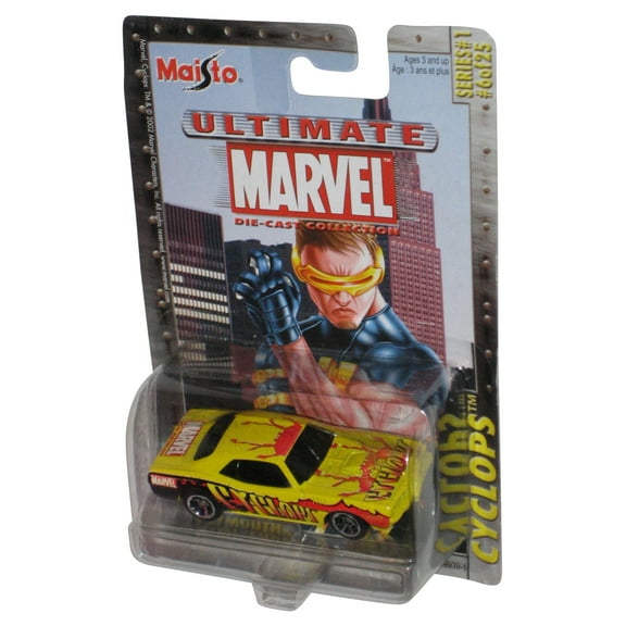 Marvel Maisto Ultimate X-Men Cyclops Plymouth Hemi Cuda Car #6/25