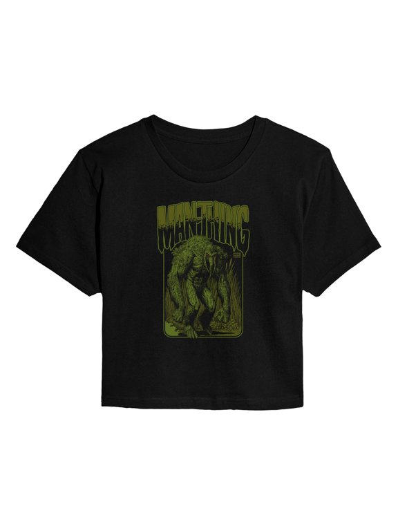 - Man-Thing - Juniors Cropped Graphic T-Shirt