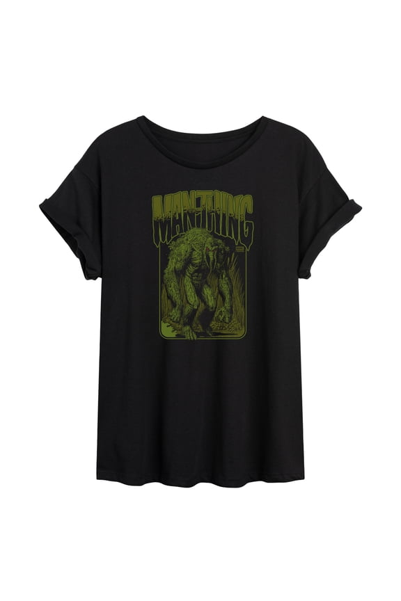 - Man-Thing - Juniors Oversized Graphic T-Shirt
