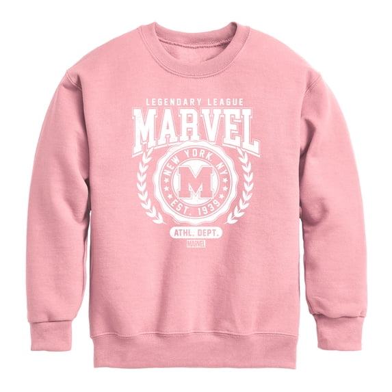 Marvel - Marvel Collegiate Boys' Graphic Long Sleeve Fleece Sweatshirt