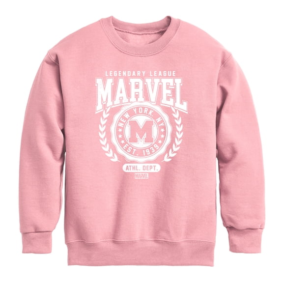 Marvel - Marvel Collegiate - Youth Boys Crew Fleece Sweatshirt