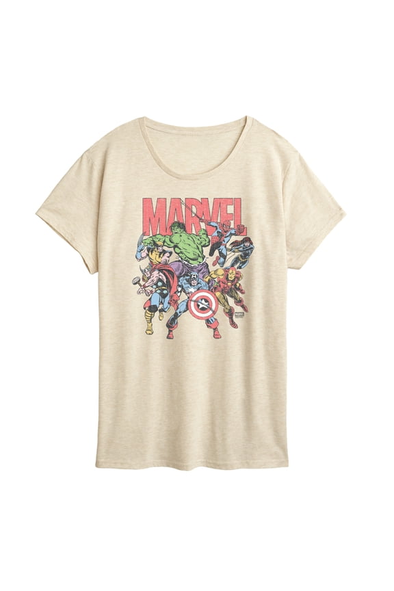 - Marvel Group Faded - Women's Short Sleeve Graphic T-Shirt