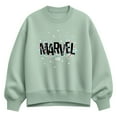 thumbnail image 1 of Marvel - Marvel Holiday Lights  - Ladies Oversized Fleece Crew Sweatshirt, 1 of 3