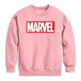 thumbnail image 1 of Marvel - Marvel Logo - Youth Boys Crew Fleece Sweatshirt, 1 of 3