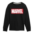 thumbnail image 1 of Marvel - Marvel Logo Boys' Long Sleeve Graphic T-Shirt, 1 of 4
