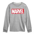 thumbnail image 1 of Marvel - Marvel Logo Boys' Long Sleeve Graphic T-Shirt, 1 of 4