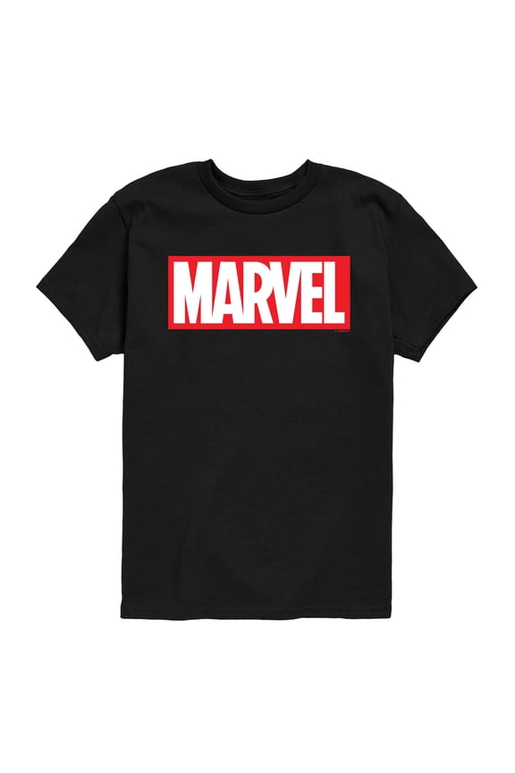 - Marvel Logo - Youth Boys Short Sleeve Graphic T-Shirt