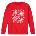 thumbnail image 1 of Marvel - Marvel Snowflakes - Men's Long Sleeve Crew Fleece Sweatshirt, 1 of 4