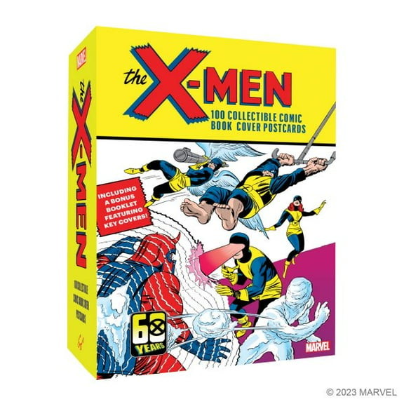 Pre-Owned Marvel: Marvel The X-Men: 100 Collectible Comic Book Cover Postcards (Postcard book or pack)