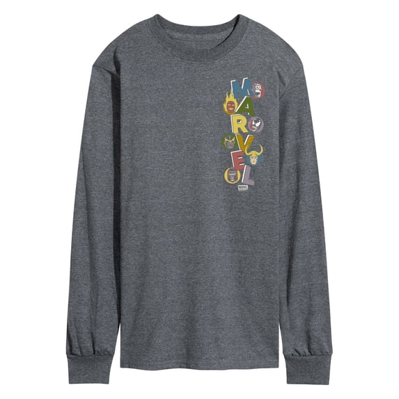 Marvel - Marvel Villains Stacked - Men's Long Sleeve Graphic T-Shirt
