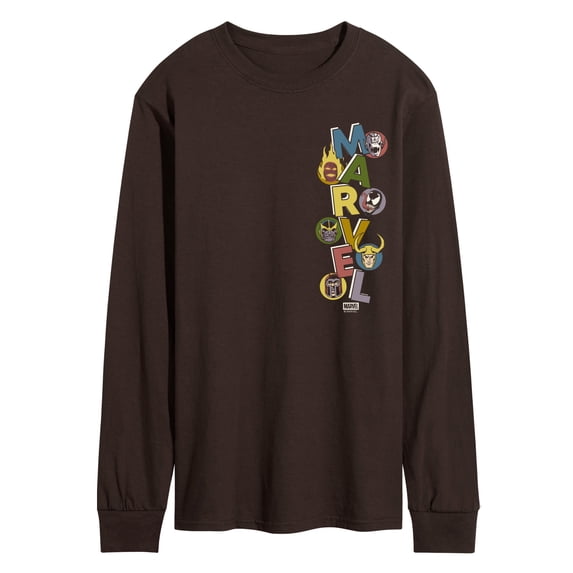 Marvel - Marvel Villains Stacked - Men's Long Sleeve Graphic T-Shirt