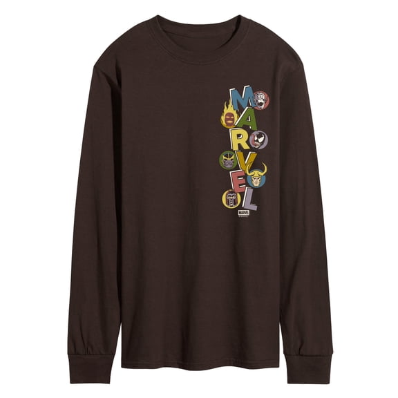 Marvel - Marvel Villains Stacked - Men's Long Sleeve Graphic T-Shirt