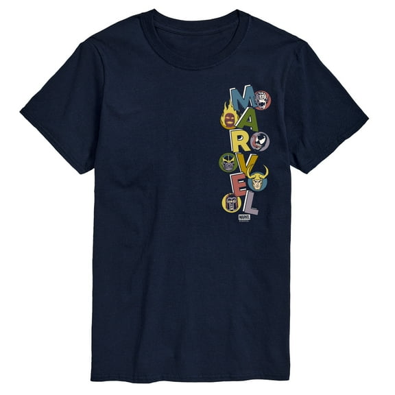 Marvel - Marvel Villains Stacked - Men's Short Sleeve Graphic T-Shirt