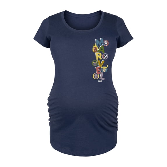 Marvel - Marvel Villains Stacked - Women's Maternity Scoop Neck Graphic T-Shirt