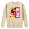 thumbnail image 1 of Marvel - Marvel Women Sound Effects - Men's Long Sleeve Crew Fleece Sweatshirt, 1 of 3