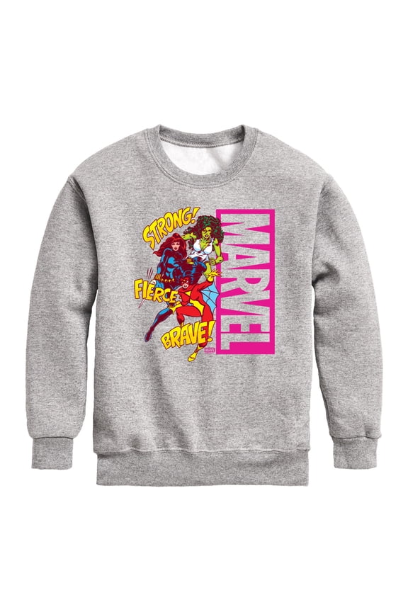 - Marvel Women - Youth Boys Crew Fleece Sweatshirt
