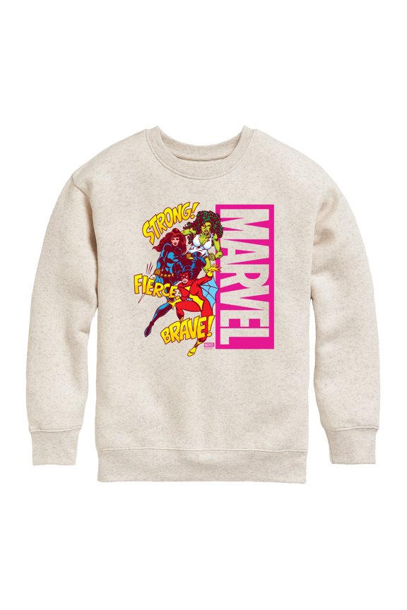- Marvel Women - Youth Boys Crew Fleece Sweatshirt