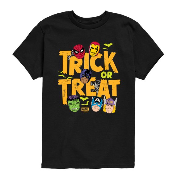 Marvel - Mask Halloween - Youth Boys Short Sleeve Graphic T-Shirt
