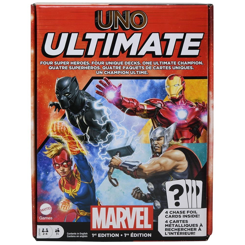 Marvel Mattel DDC 1st Edition UNO Ultimate Marvel Child Card Games, Paper