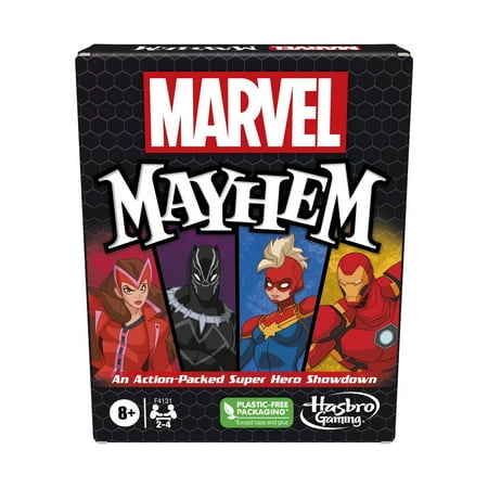 Marvel Mayhem Card Game, Featuring Marvel Super Heroes, Fun Game for Marvel Fans