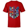 thumbnail image 1 of Marvel Mech Strike: Mechasaurs Avengers Armed for Combat - Short Sleeve T-Shirt for Kids - Customized-Red, 1 of 5