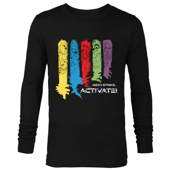 Marvel Mech Strike: Mechasaurs Avengers Armor Activate! - Long Sleeve T-Shirt for Men - Customized-Black