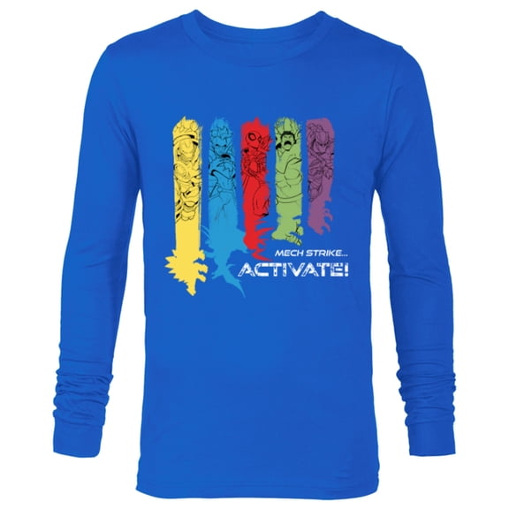 Marvel Mech Strike: Mechasaurs Avengers Armor Activate! - Long Sleeve T-Shirt for Men - Customized-Navy
