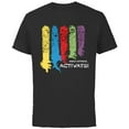 thumbnail image 1 of Marvel Mech Strike: Mechasaurs Avengers Armor Activate! - Short Sleeve Cotton T-Shirt for Adults - Customized-Black, 1 of 5
