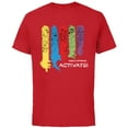 thumbnail image 1 of Marvel Mech Strike: Mechasaurs Avengers Armor Activate! - Short Sleeve Cotton T-Shirt for Adults - Customized-Red, 1 of 5