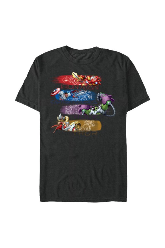 Mech Strike: Mechasaurs Avengers Four Armored Heroes - Short Sleeve Blended T-Shirt for Adults - Customized-Dark Heather