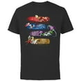 thumbnail image 1 of Marvel Mech Strike: Mechasaurs Avengers Four Armored Heroes - Short Sleeve Cotton T-Shirt for Adults - Customized-Black, 1 of 5