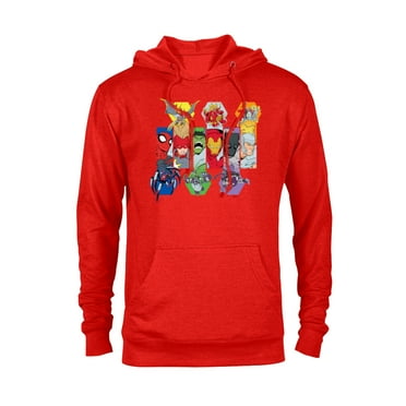Marvel Mech Strike: Mechasaurs Avengers Heroes and Mechs - Pullover Hoodie for Adults - Customized-Red
