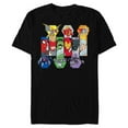 thumbnail image 1 of Marvel Mech Strike: Mechasaurs Avengers Heroes and Mechs - Short Sleeve Blended T-Shirt for Adults - Customized-Black, 1 of 5