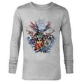 thumbnail image 1 of Marvel Mech Strike: Mechasaurs Avengers Mechs Versus Ultron - Long Sleeve T-Shirt for Men - Customized-Athletic Heather, 1 of 5