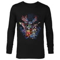 thumbnail image 1 of Marvel Mech Strike: Mechasaurs Avengers Mechs Versus Ultron - Long Sleeve T-Shirt for Men - Customized-Black, 1 of 5