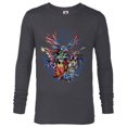 thumbnail image 1 of Marvel Mech Strike: Mechasaurs Avengers Mechs Versus Ultron - Long Sleeve T-Shirt for Men - Customized-Charcoal Heather, 1 of 5