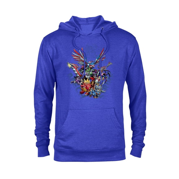 Marvel Mech Strike: Mechasaurs Avengers Mechs Versus Ultron - Pullover Hoodie for Adults - Customized-Royal