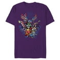 thumbnail image 1 of Marvel Mech Strike: Mechasaurs Avengers Mechs Versus Ultron - Short Sleeve Blended T-Shirt for Adults - Customized-Purple, 1 of 5