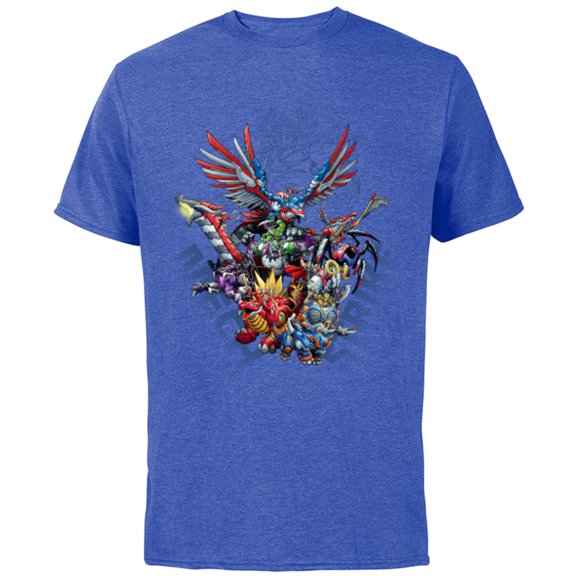 Marvel Mech Strike: Mechasaurs Avengers Mechs Versus Ultron - Short Sleeve Cotton T-Shirt for Adults - Customized-Royal Heather