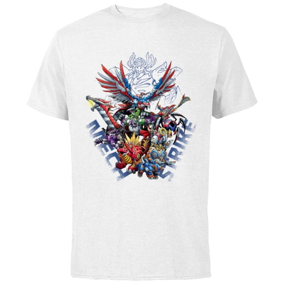 Marvel Mech Strike: Mechasaurs Avengers Mechs Versus Ultron - Short Sleeve Cotton T-Shirt for Adults - Customized-White