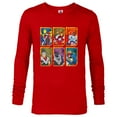 thumbnail image 1 of Marvel Mech Strike: Mechasaurs Avengers Six Armored Heroes - Long Sleeve T-Shirt for Men - Customized-New Red, 1 of 5
